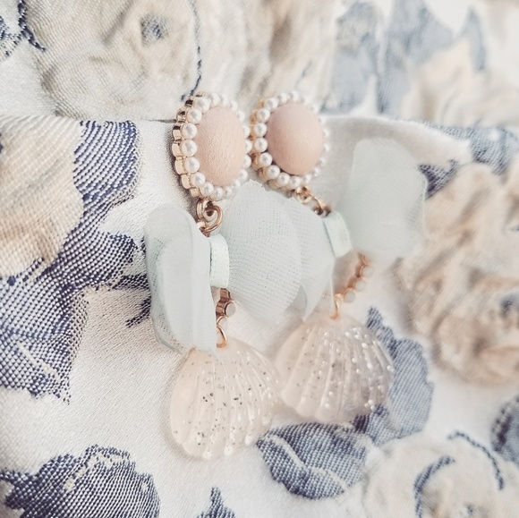 🔥LAST 1🔥NEW HANDMADE MACAROONS SHELLS EARRINGS - Picture 6 of 9